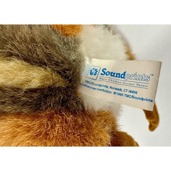 Chipmunk Plush Stuffed Animal Toy 9” Soft Furry Sound Prints Vintage Smithsonian - Picture 13 of 14